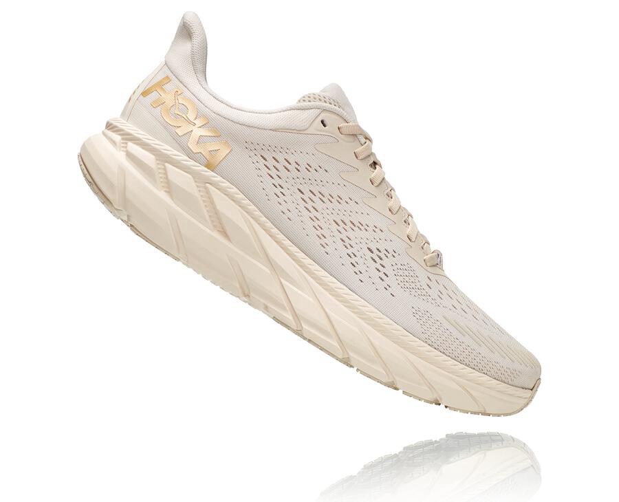 Hoka One One Clifton 7 Löparskor Herr - Vita - MXFVN-8730